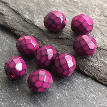 8MM FIRE POLISHED BEAD